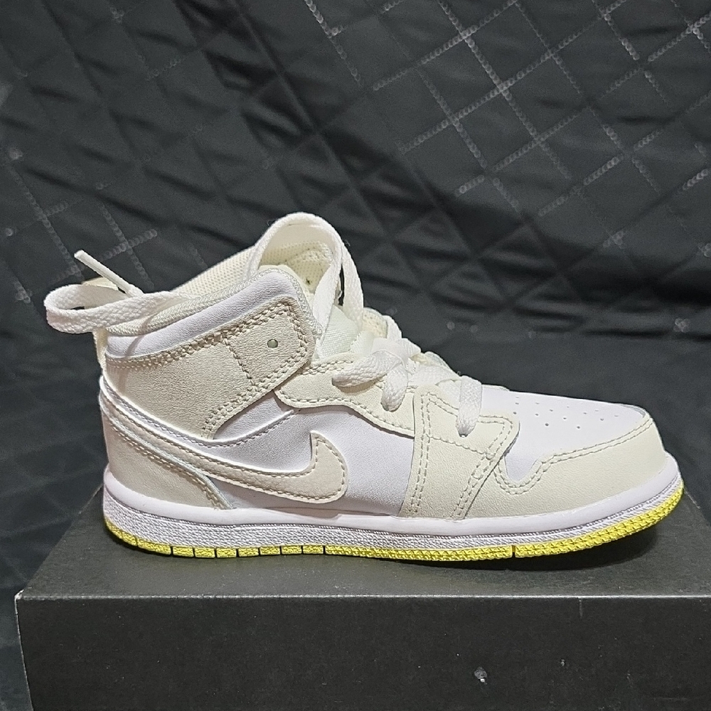 Jordan Kids White and Cream Sneakers